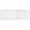 vidaXL Dog Cage Silver 600 x 200 x 200 cm Galvanised Steel