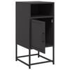 vidaXL Bedside Cabinets 2 pcs Black 36x39x78 cm Steel