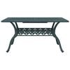 vidaXL Garden Table Green 150 x 90 x 72 cm Aluminium