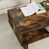 vidaXL Coffee Table Smoked Oak 80 x 46 x 35 cm Engineered Wood