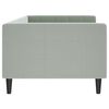 vidaXL Day Bed without Mattress Light Grey 90x190 cm Single Velvet