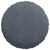 vidaXL Seat Cushions 2 pcs Dark Grey Ø 80 x 29 cm Velvet