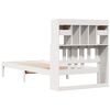 vidaXL Bookcase Bed without Mattress White 90x200 cm Solid Wood Pine