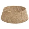 vidaXL Christmas Tree Collar Round Natural 60 x 60 x 22 cm Seagrass