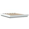 vidaXL Bed Frame without Mattress White 150x200 cm King Size