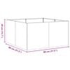 vidaXL Planter 80x80x40 cm Galvanised Steel