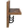 vidaXL Wall-Mounted Coat Rack Wall-mounted Old Wood 40 x 10.5 x 18 cm