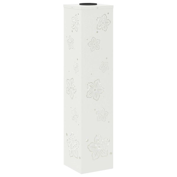 vidaXL Solar LED Pathway Light 2 pcs White Cold Rolled Steel