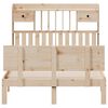 vidaXL Bookcase Bed without Mattress 135x190 cm Double Solid Wood Pine