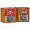 vidaXL Bedside Cabinet 2 pcs Brown 35 x 30 x 40 cm Solid Acacia Wood