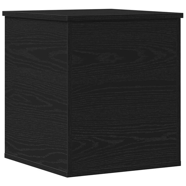 vidaXL Storage Box Black Oak 40 x 42 x 46 cm Engineered Wood