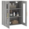 vidaXL Wall Mounted Cabinet Grey Sonoma 69.5x34x90 cm