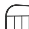 vidaXL Metal Replace Headboard Black 107 cm