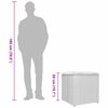vidaXL Cushion Box with Storage Grey 50 x 50 x 50 cm Poly Rattan