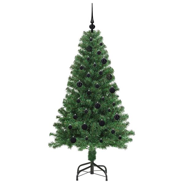 vidaXL Artificial Christmas Tree with 150 LEDs with Stand Green 150 cm