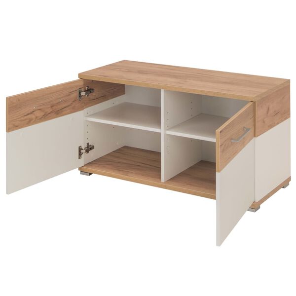 Germania Shoe Cabinet Topix 96x40x50.4 cm White and Oak