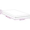 vidaXL Mattress with Coconut Layer White 100 x 200 cm Pocket Spring
