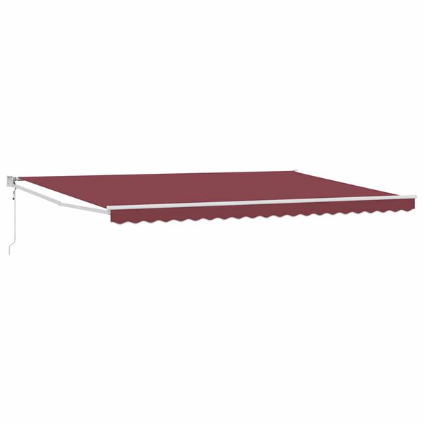 vidaXL Automatic Retractable Awning Burgundy 500x300 cm