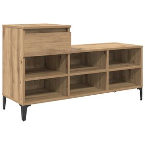 vidaXL Shoe Cabinet Artisan oak 102 x 36 x 60 cm Engineered wood