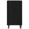 vidaXL Kitchen Base Cabinet with Shelf Black oak 30 x 44.5 x 81.5 cm