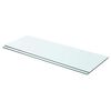 vidaXL Shelves 2 pcs Panel Glass Clear 70x25 cm