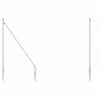 vidaXL Outdoor Euro Fence with Spikes 10 x 1.5 m Galvanised Steel Mesh