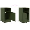 vidaXL Bedside Cabinets 2 pcs Olive Green 34.5x39x62 cm Steel