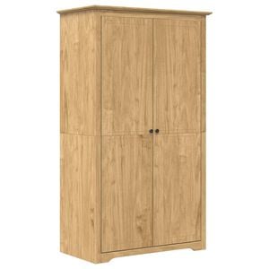 vidaXL Wardrobe "BODO" White 99x53,5x173 cm Solid Wood Pine