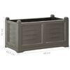 vidaXL Flower Box Grey 80x42.5x42 cm PP