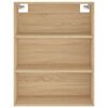 vidaXL Highboard Sonoma Oak 69.5x34x180 cm Engineered Wood
