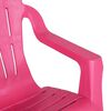 vidaXL Garden Chairs 2 pcs for Children Pink 37x34x44 cm PP Wooden Look