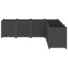 vidaXL Garden Planter Black 160x160x53 cm PP