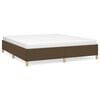 vidaXL Box Spring Bed Frame Dark Brown 180x200 cm Fabric