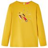Kids' T-shirt with Long Sleeves Dark Ochre 116