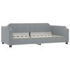 vidaXL Daybed with Mattress Light Grey 90x190 cm Fabric