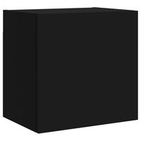 vidaXL TV Wall Cabinet Black 40.5x30x40 cm Engineered Wood