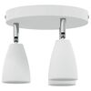 vidaXL Ceiling Spotlight with Spotlights White 19 x 19 x 14.5 cm Metal