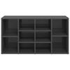 vidaXL Shoe Bench High Gloss Grey 103x30x55 cm Engineered Wood