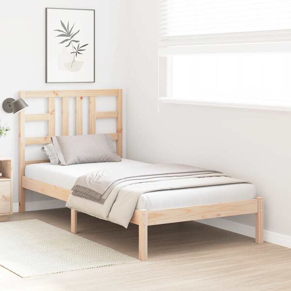 vidaXL Bed Frame without Mattress 90x200 cm Solid Wood