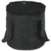 vidaXL Folding Buckets 2 pcs Black 30 L PVC