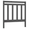 vidaXL Bed Headboard Grey 106x4x100 cm Solid Wood Pine