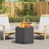 vidaXL Smokeless Fire Pit Black 58 x 58 x 51 cm Steel