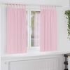 vidaXL Blackout Curtains with Rings 2 pcs Baby Pink 175 x 140 cm