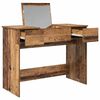 vidaXL Cosmetic Table with Drawer with Mirror Old Wood 100 x 45 x76 cm
