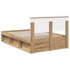 vidaXL Bed Frame Artisian Oak 120 x 200 cm Engineered wood