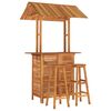 vidaXL 3 Piece Garden Bar Set Solid Wood Acacia