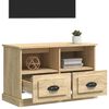 vidaXL TV Cabinet Sonoma Oak 80x35x50 cm Engineered Wood