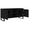 vidaXL TV Cabinet Black Oak 104 x 35 x 50 cm Engineered Wood