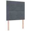vidaXL Headboard with Headboard Dark Grey 80 cm Faux Leather