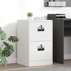 vidaXL File Cabinet White 45.5 x 42 x 74.5 cm Cold-Rolled Steel